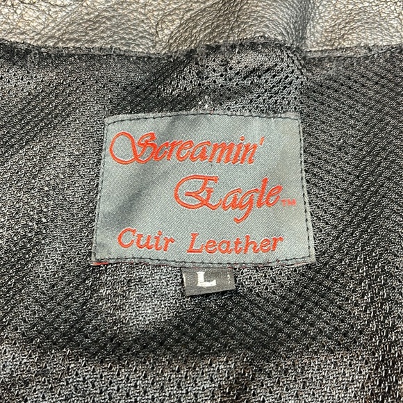 Screaming Eagle Ladies Leather Riding Jacket Size Large Excellent Condition - Picture 3 of 15